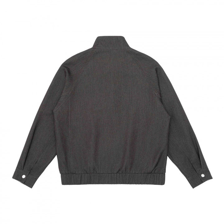 Men's lightly padded bomber-style blouson jacket with stand-up collar, checked lining and elastic hem Mune Fashion