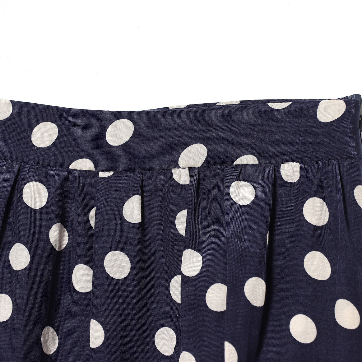 Women's Wide High Waist Pants with Polka Dots, Balloon Legs and Drawstring Tunnel at the Ankle Mune Fashion
