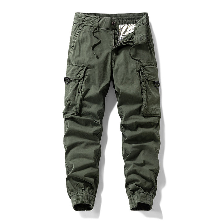 Herren Cargo-Jogginghose im Utility-Stil mit Elastikbund, Kordelzug und Multifachtaschen Mune Fashion
