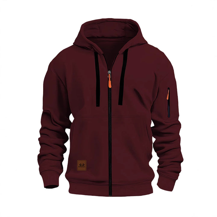 Men's Sports Fleece Jacket with Hood Mune Fashion