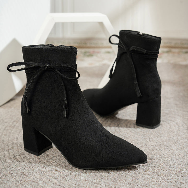 Ladies Fashion Short Ankle Boots Mune Fashion