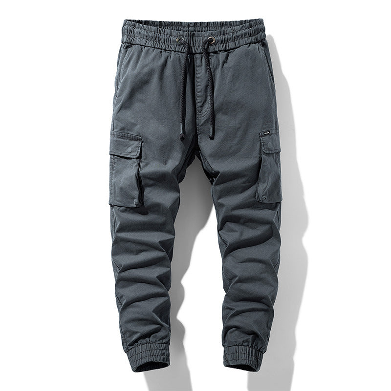 Herren Funktionale Cargo-Joggerhose mit elastischem Komfortbund, großzügigen Klapp-Utility-Taschen und gerippten Knöcheln Mune Fashion