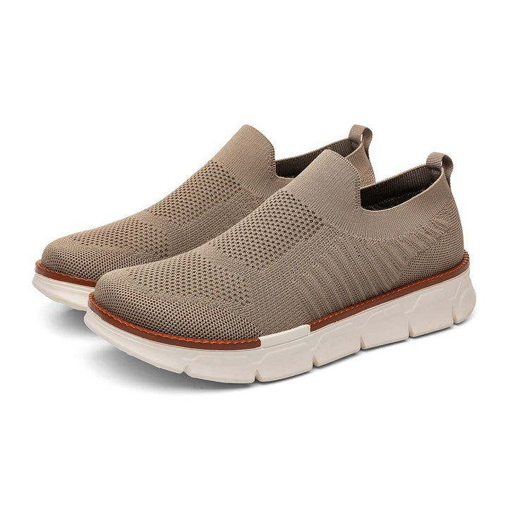 Men's Lightweight Knit Slip-On Sneaker with Memory Foam Comfort and Flexible Profile Sole Mune Fashion