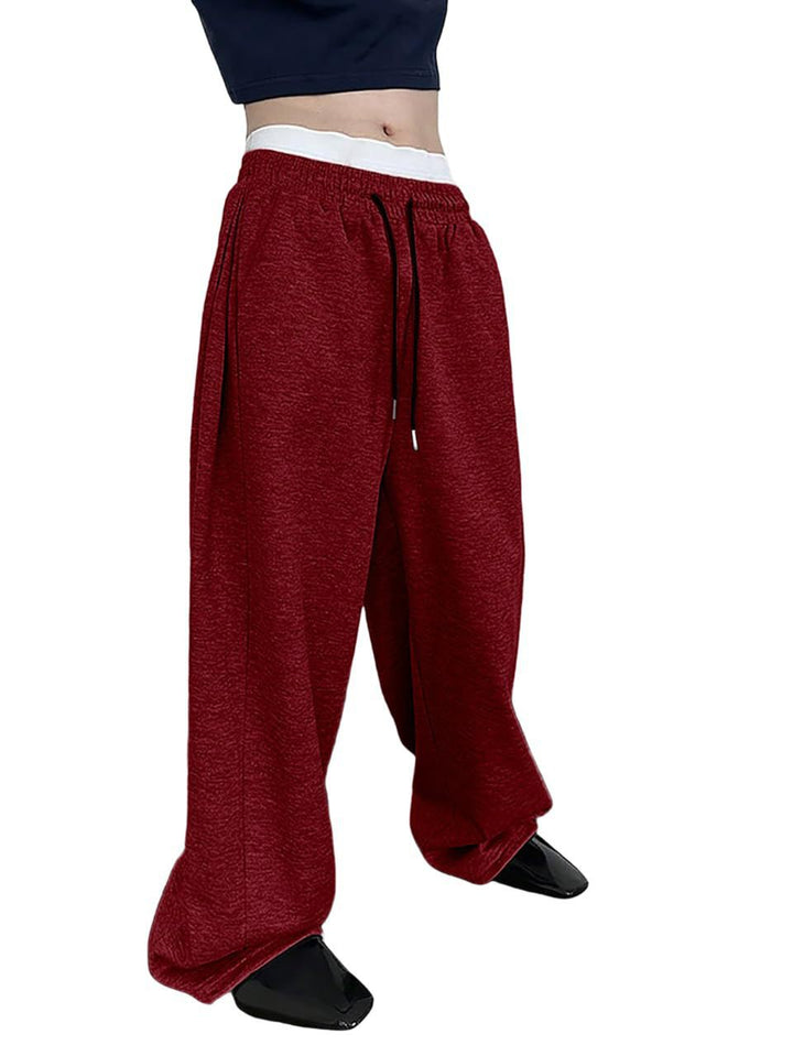 Men's loose oversized jogging pants with elastic waistband and drawstring Mune Fashion