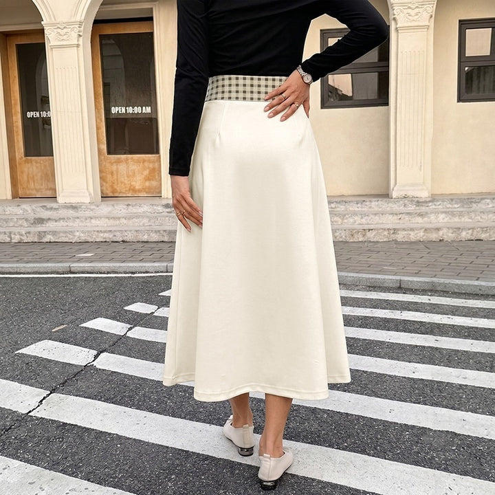 Women Elegant Off-Shoulder Blouse and Midi Skirt Set Mune Fashion