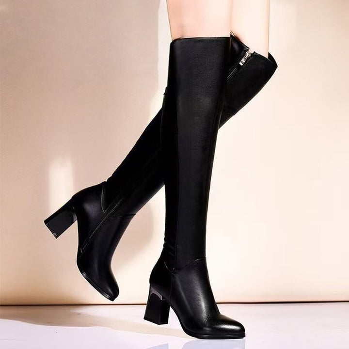 Women Elegant High Boots Mune Fashion