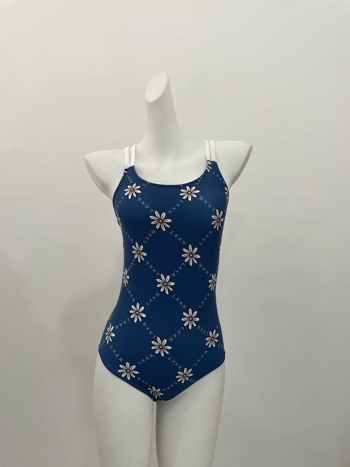 Ladies' one-piece swimsuit with floral pattern and adjustable straps Mune Fashion