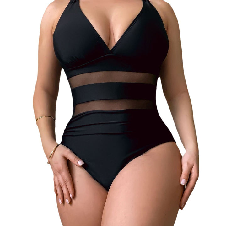 Ladies sporty swimsuit with transparent waist Mune Fashion