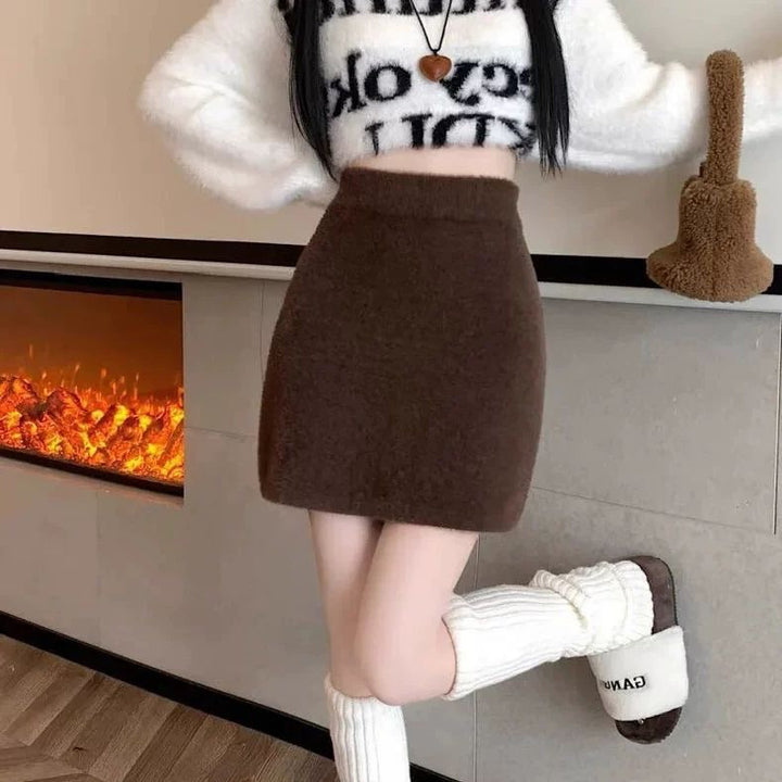 Women's elegant and comfortable wool skirt Mune Fashion