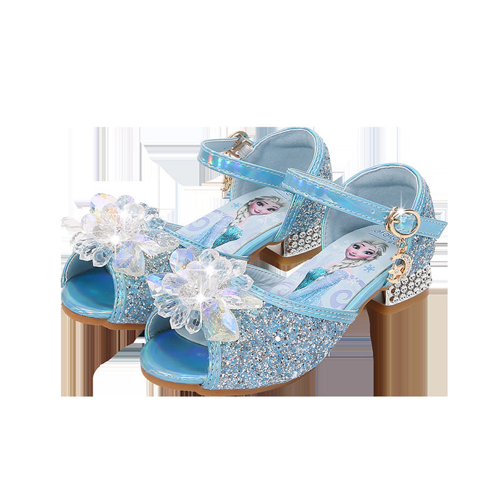 Girls' ballerinas with sparkling accents and floral appliqué Mune Fashion