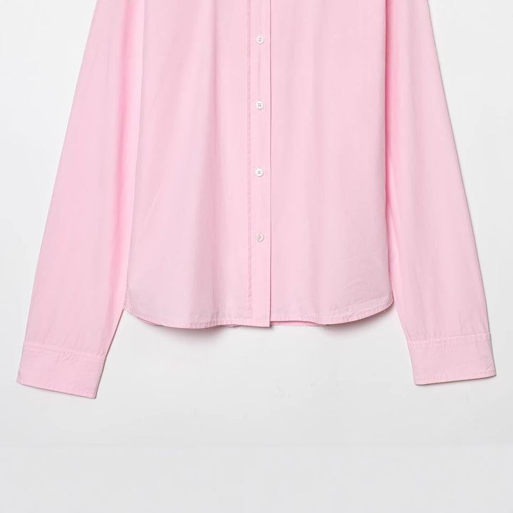 Ladies an oversized shirt blouse with Kent collar, concealed button placket and wide drop shoulder sleeve Fashion