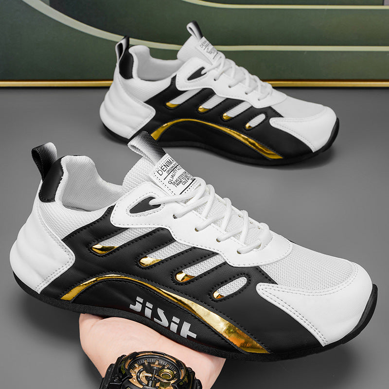 Women sporty running sneakers with breathable mesh inserts and flexible sole Mune Fashion