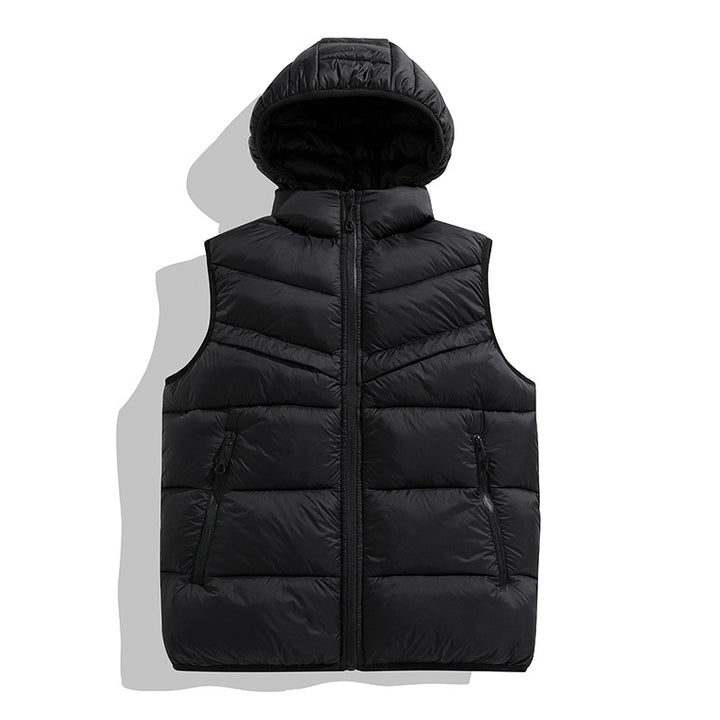 Women's Warm Quilted Vest with Hood Mune Fashion