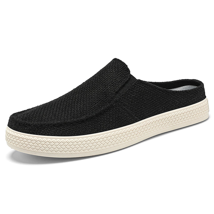 Ladies nan Slip-On Mule Sneaker with woven textile upper material and profiled rubber sole Mune Fashion