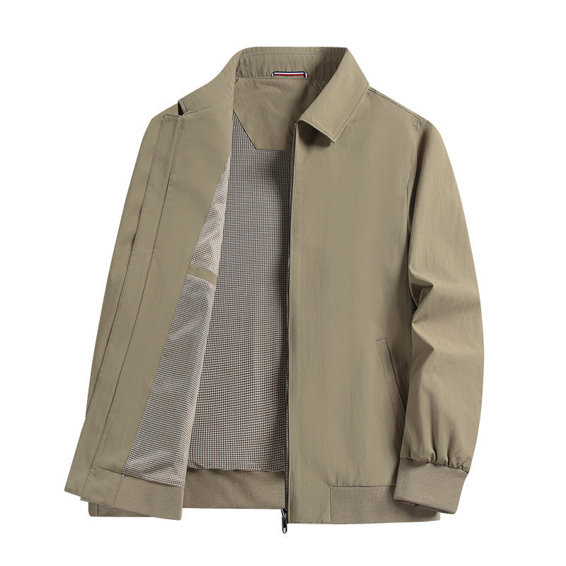 Men's Fashion Leisure Jacket with Stand-up Collar Mune Fashion