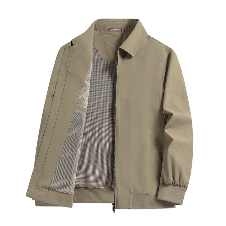 Men's Fashion Leisure Jacket with Stand-up Collar Mune Fashion