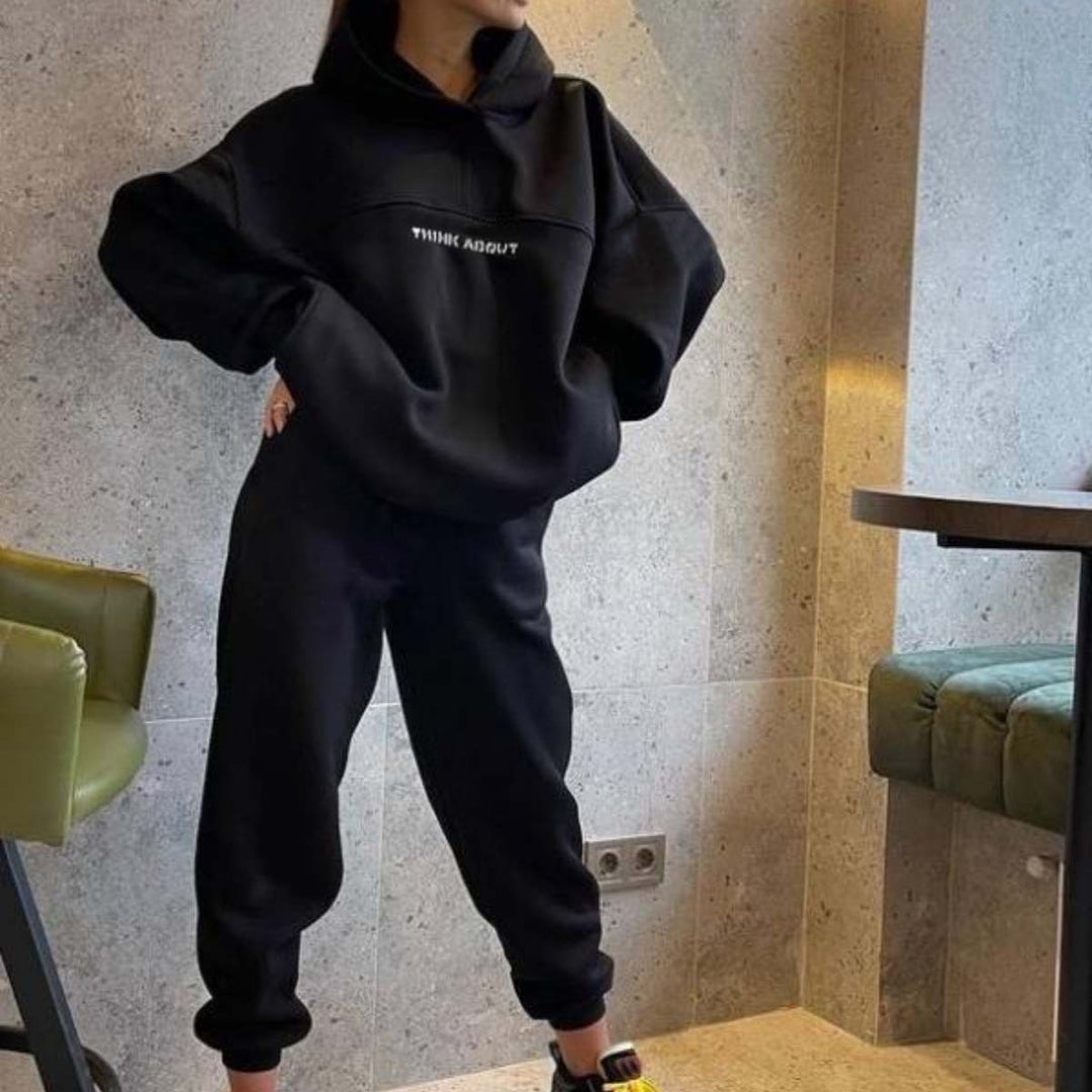 Unisex nan oversized hoodie and high-waisted jogger set Mune Fashion