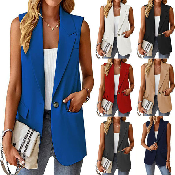 Ladies Stylish Blazer Vest Mune Fashion