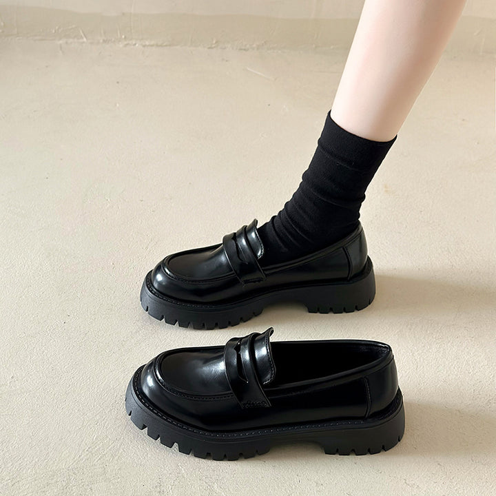 Women's platform loafer with profiled sole and suede look Mune Fashion