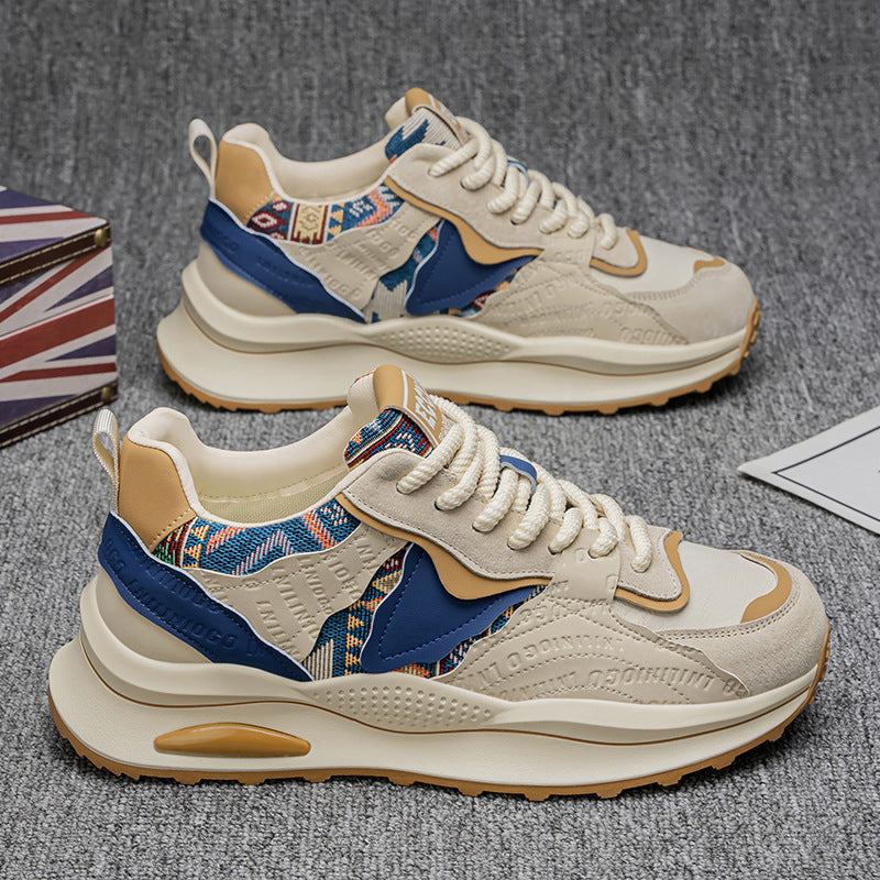 Women's sporty sneakers with geometric upper material and cushioning profile sole Mune Fashion