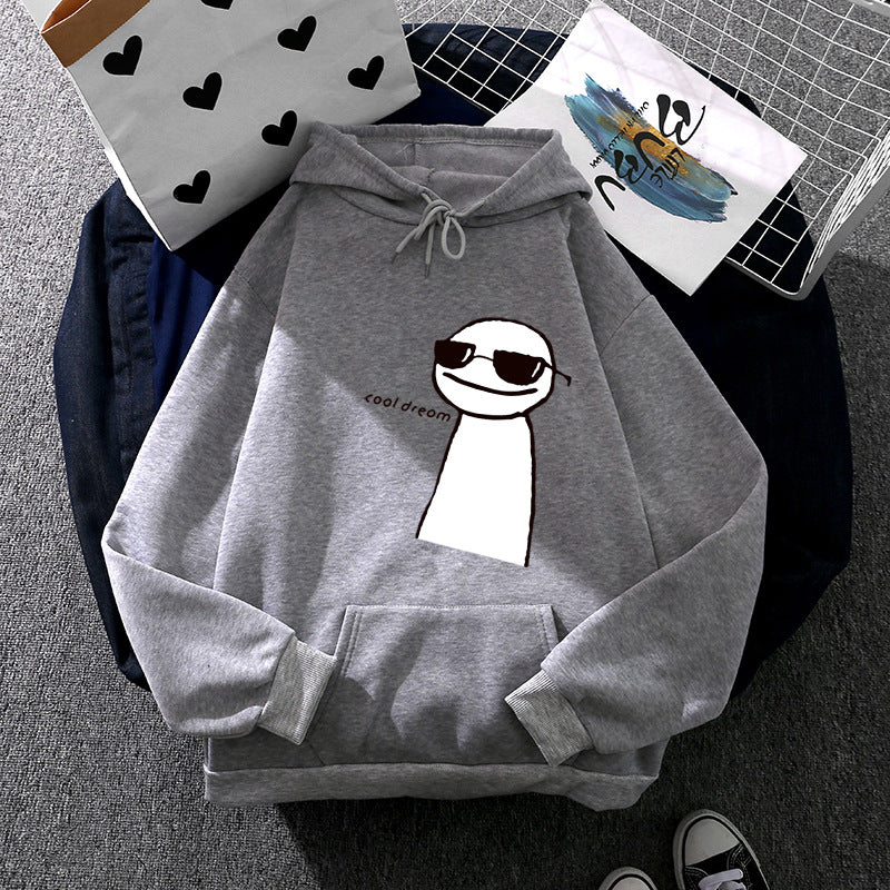 Women’s hoodie with minimalist graphic, loose oversized fit and kangaroo pocket Mune Fashion