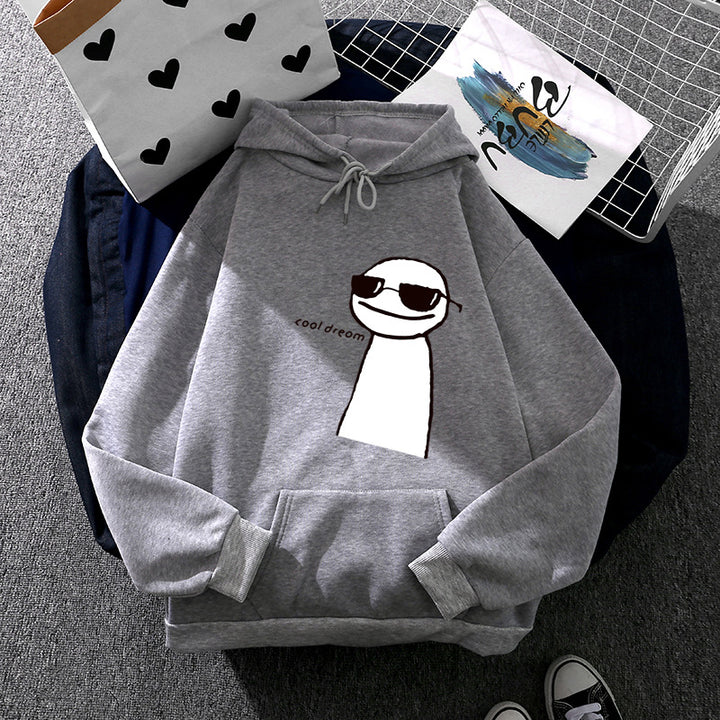 Women’s hoodie with minimalist graphic, loose oversized fit and kangaroo pocket Mune Fashion