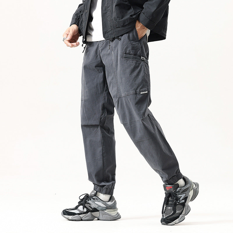 Men's Relaxed Tactical Cargo Jogger with Knee Panels and Elastic Cuffs Mune Fashion