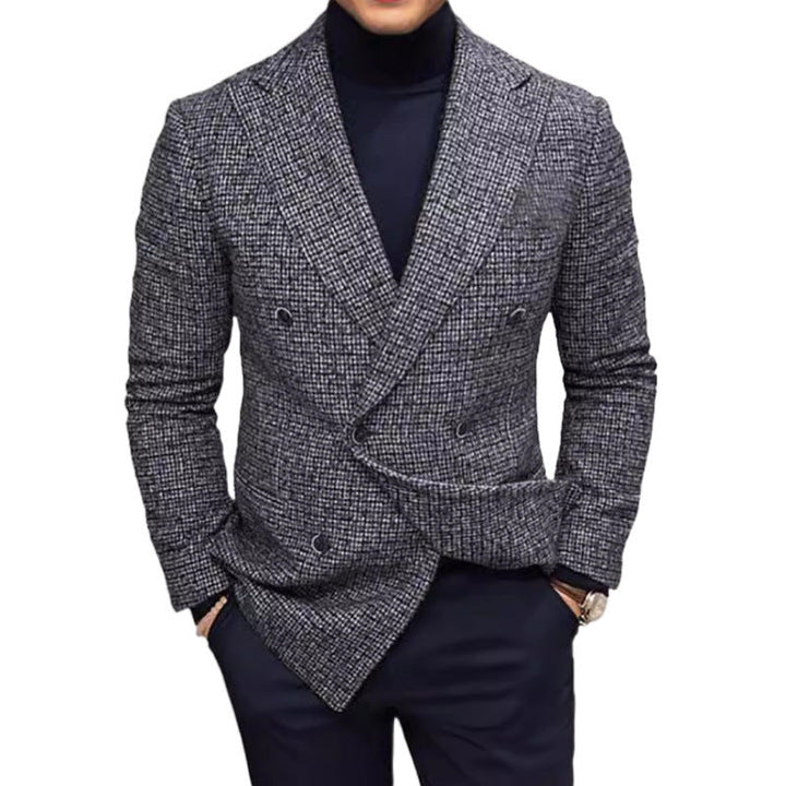 Men's Elegant Double-Breasted Blazer Mune