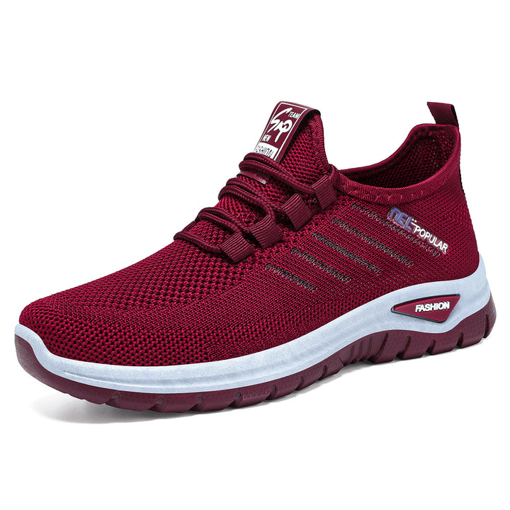 Women's nan ultra-light knit sports sneakers with elastic entry, shock-absorbing platform midsole, and grippy profile outsole Mune Fashion