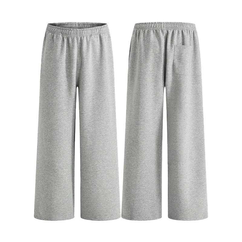 Women's Extra Wide High-Waist Sweatpants made of Cotton Blend with Drawstring Mune Fashion