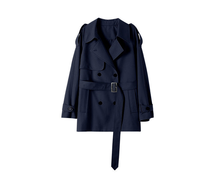 Women Fashionable Trench Coat with Tailored Cut Mune Fashion