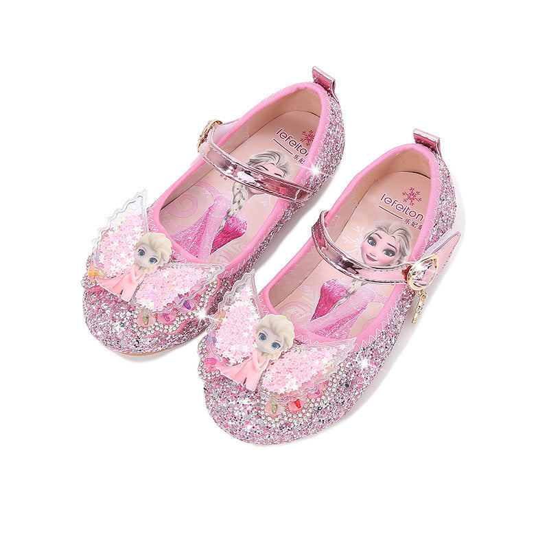 Girls Glittering Princess Ballerinas with Wings Mune Fashion