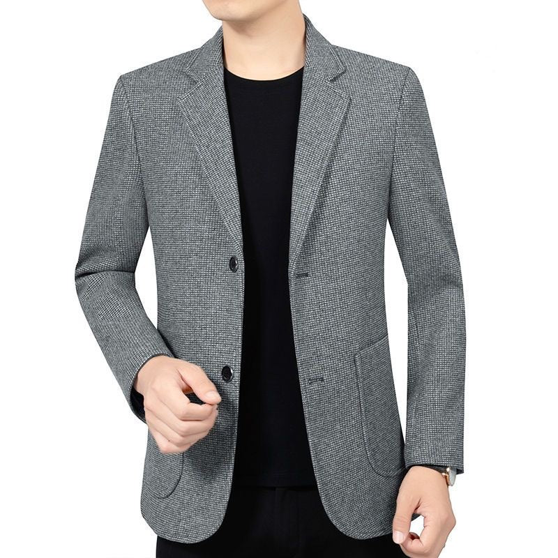 Men's Slim Fit Blazer with fine structure and classic button placket Mune Fashion