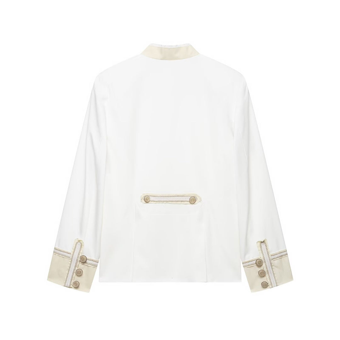 Ladies short jacket in a military-inspired look with cord application Mune Fashion