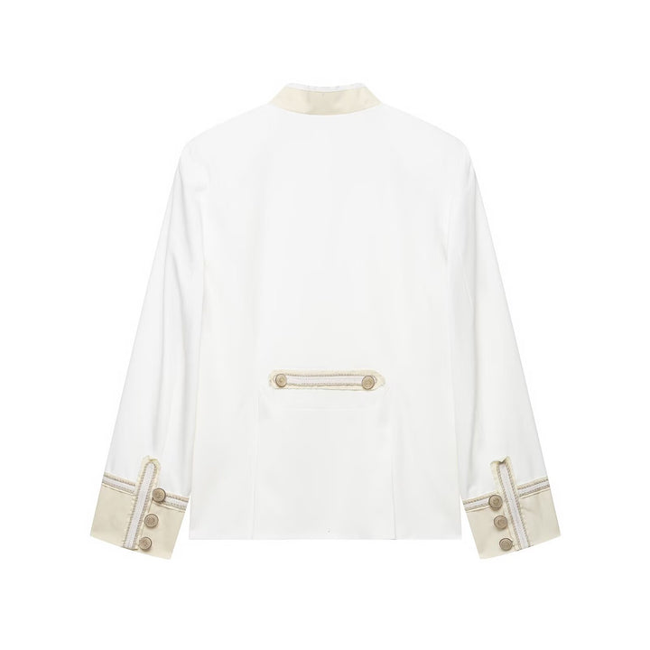 Ladies short jacket in a military-inspired look with cord application Mune Fashion