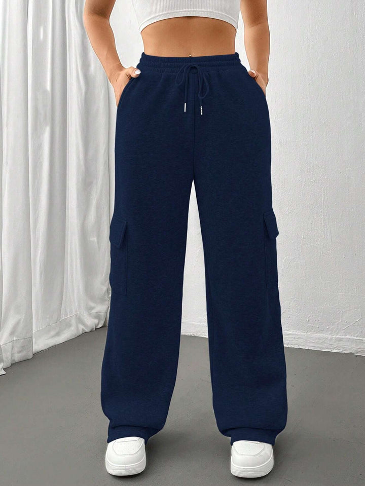 Women’s Loose Cargo Pants in Jogger Style with Drawstring Mune Fashion