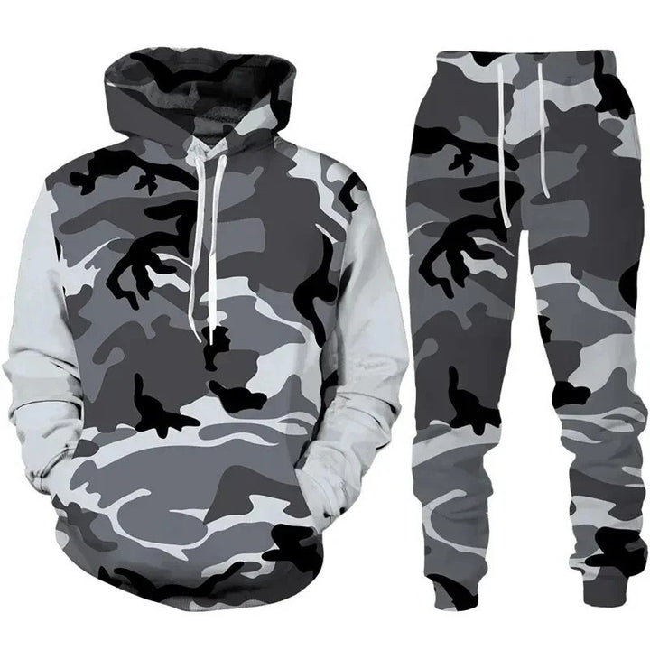 Men's Stylish Hoodie Sweatshirt and Jogging Pants Set Mune Fashion