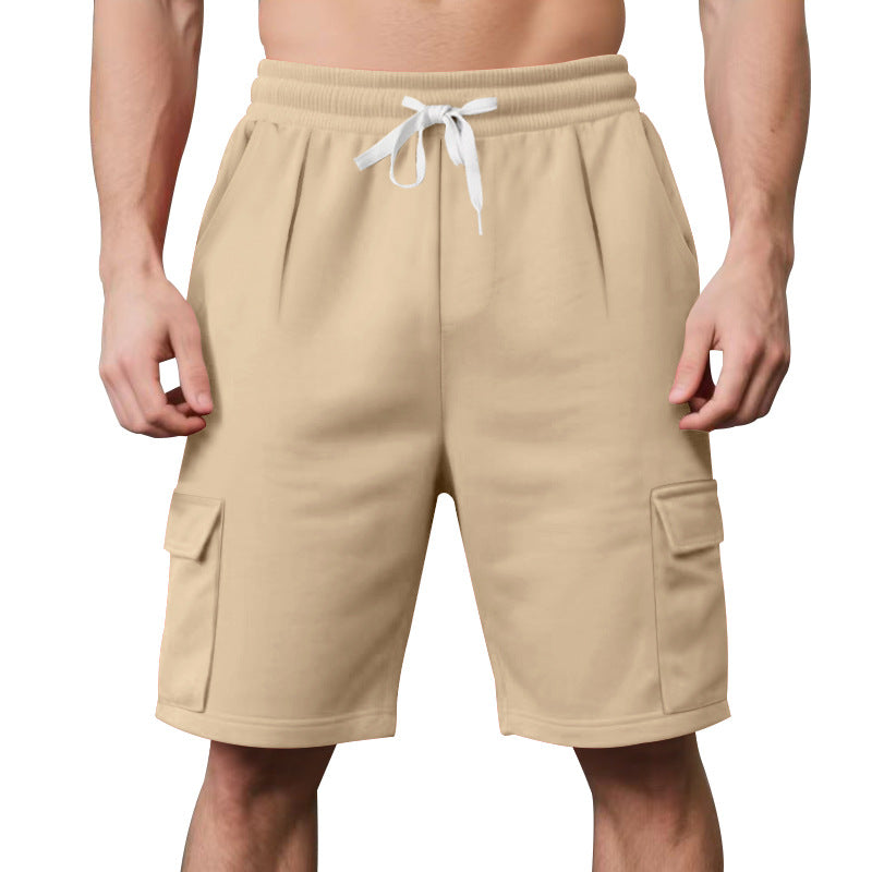 Men's elastic Cargo Bermuda with drawstring and multiple pockets Mune Fashion