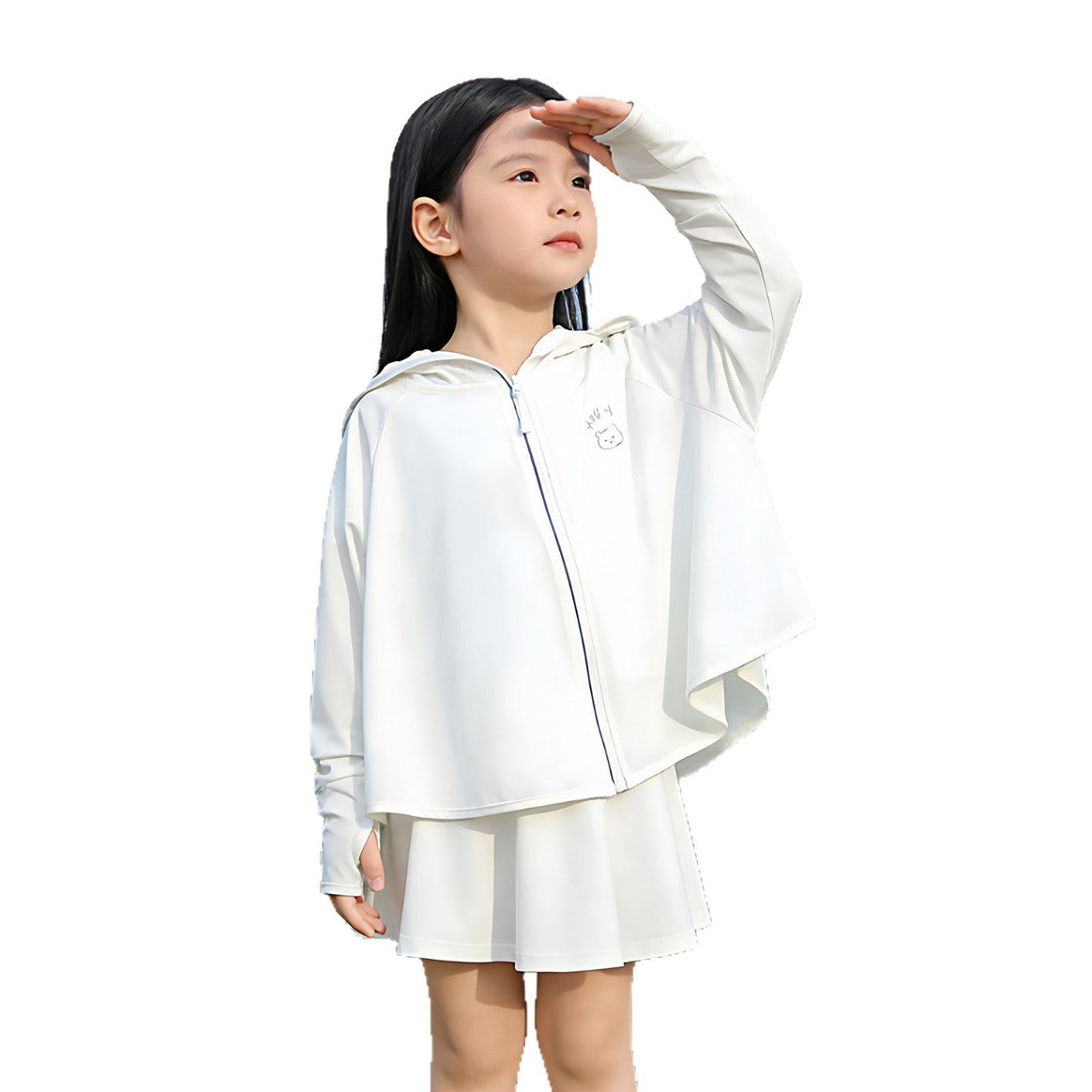 Girl Lightweight UV Protection Hoodie Mune Fashion