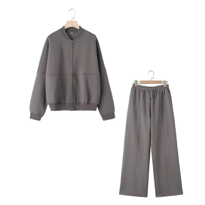Women's 300+ minimalist Oversize Bomber jacket with full zipper and ribbed cuffs Mune Fashion