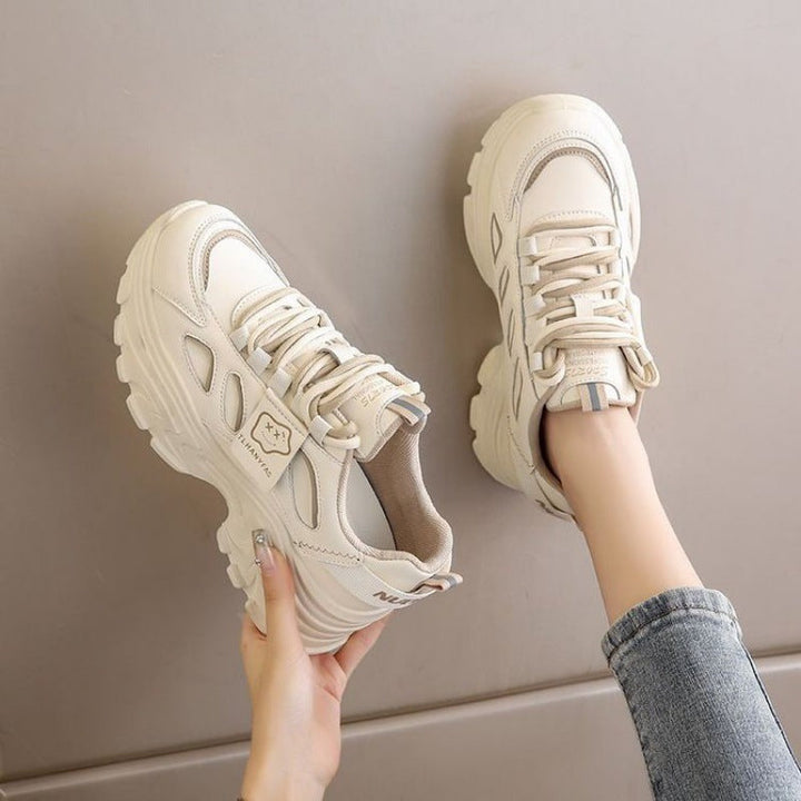 Women's sporty chunky sneakers with ergonomic cushioning and stunning surface texture Mune Fashion