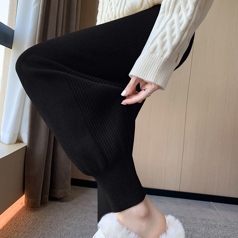 Ladies Comfortable Fine Knit Pants Mune Fashion