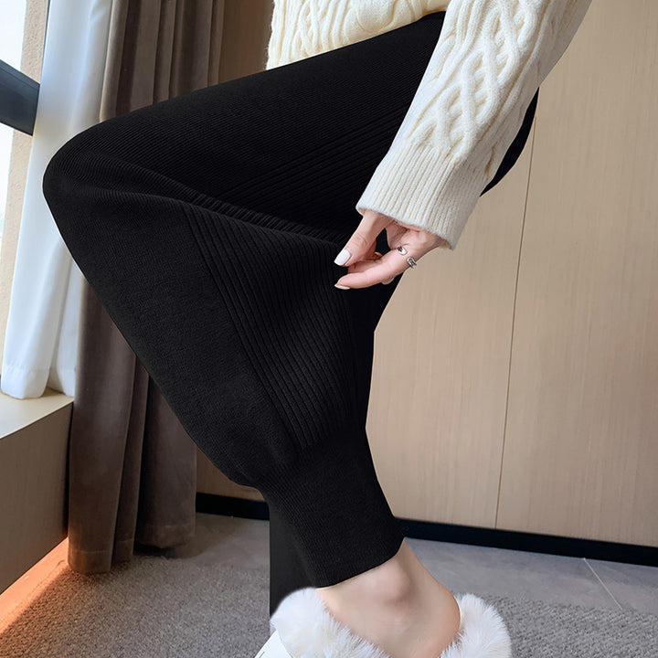Ladies Comfortable Fine Knit Pants Mune Fashion
