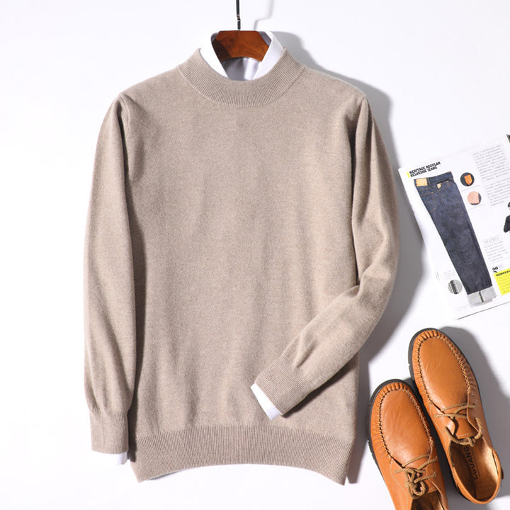 Men's Fine Turtleneck Sweater in Slim Minimal Silhouette made of Wool-Cashmere Mix Mune Fashion