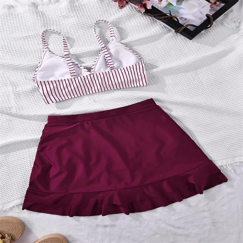 Women's bikini top with adjustable straps and sweet ruffle design Mune Fashion