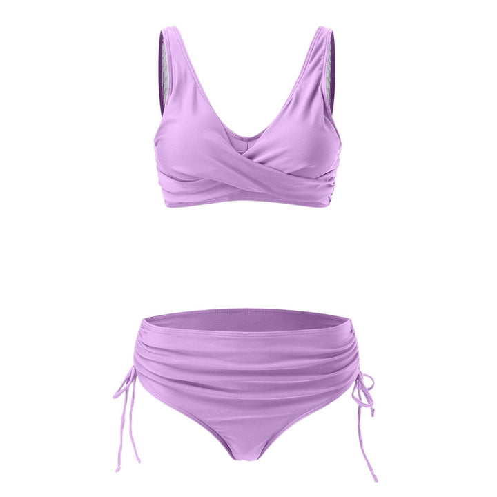 Women High Quality Wrap Bikini Set with Adjustable Bottom Mune Fashion