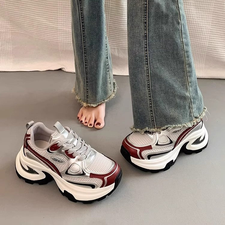 Women High-Performance Sneakers with Thick Sole and Reflective Details Mune Fashion