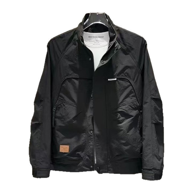 Men's Lightweight Transition Jacket with Functional Pockets Mune Fashion