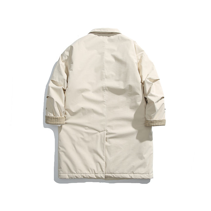 Men's Padded Coat with Shirt Collar and Thermal Lining Mune Fashion