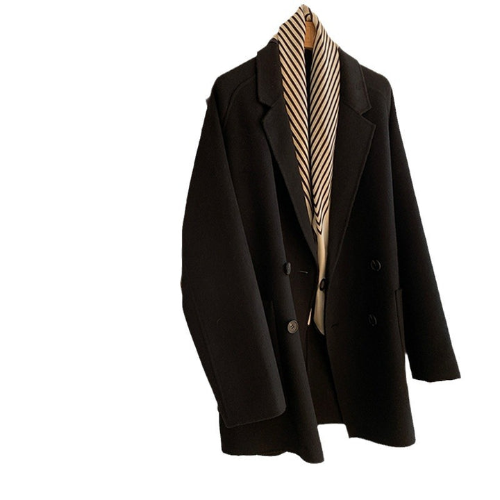 Women's Oversized Coat with Waist Belt Mune Fashion